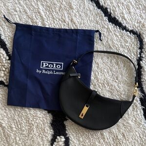 Polo by Ralph Lauren Black and Tan Handbag